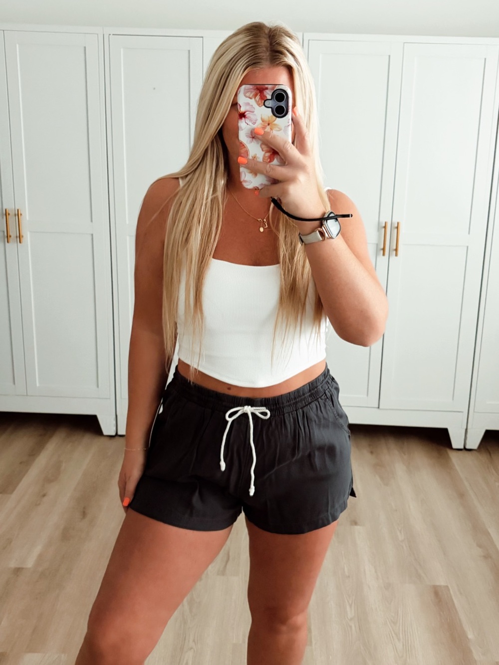 🆕 NWT billabong Casual Black Drawstring Women's Shorts